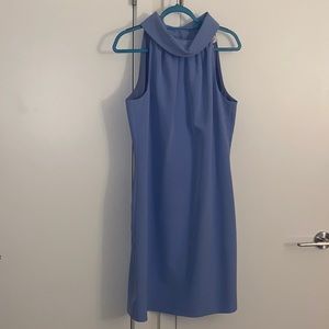 Blue dress button up back